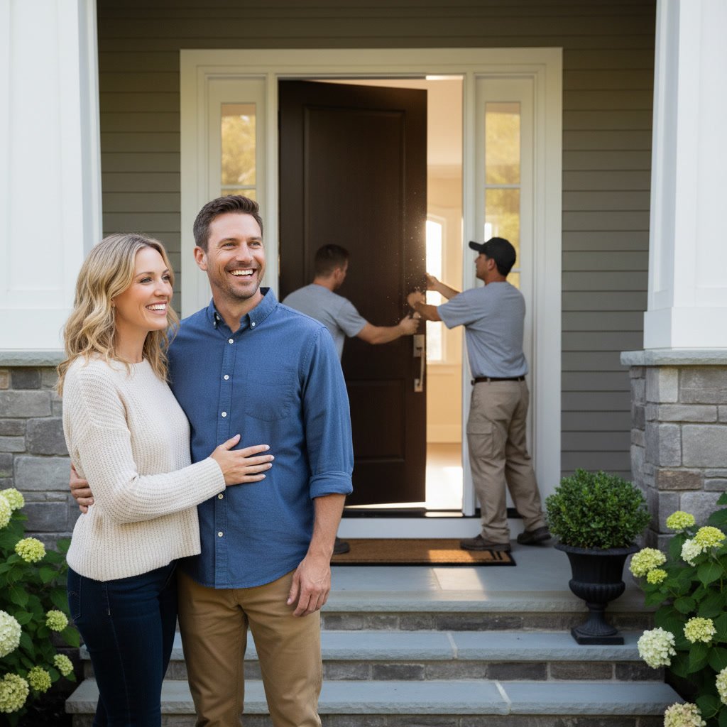 Energy-efficient replacement window with Low-E glass in Duson home