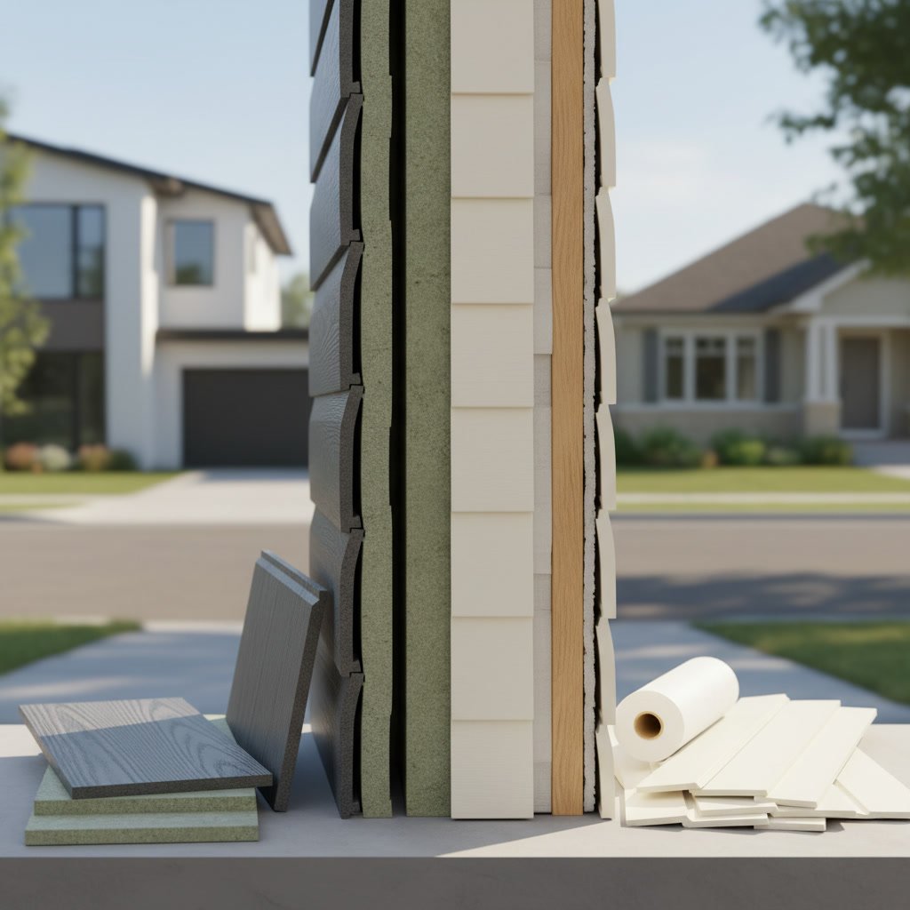 Modern home exterior featuring energy-efficient insulated vinyl siding in Louisiana